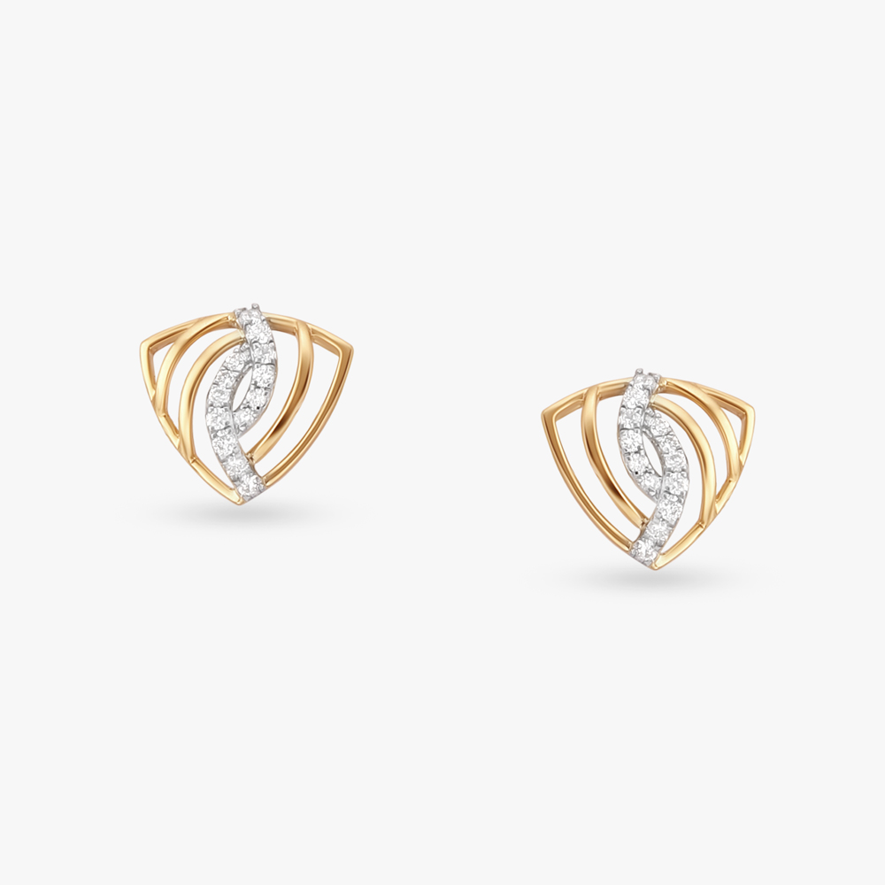 Sculptural Modern Stud Earrings