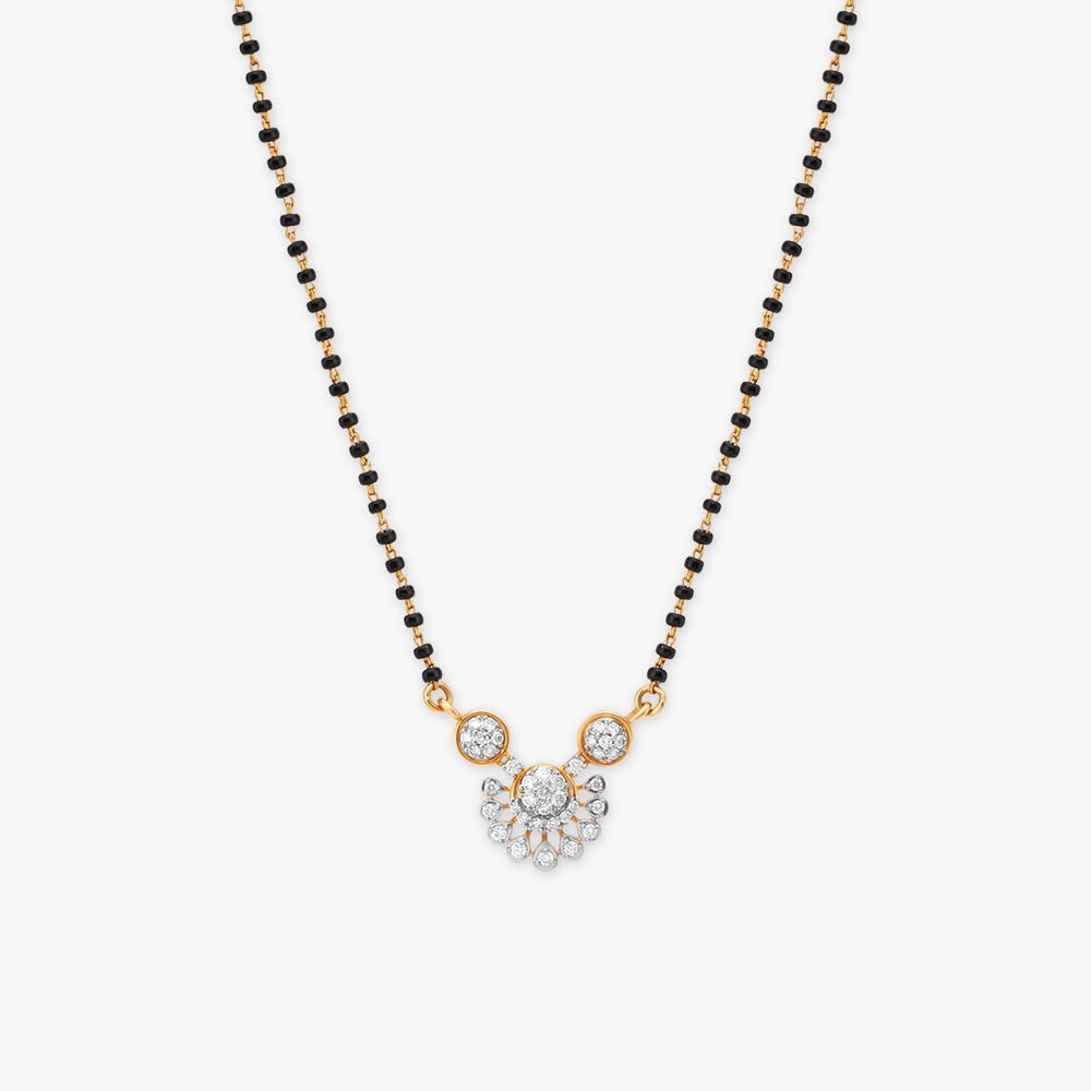 Luminary Lotus Diamond Mangalsutra