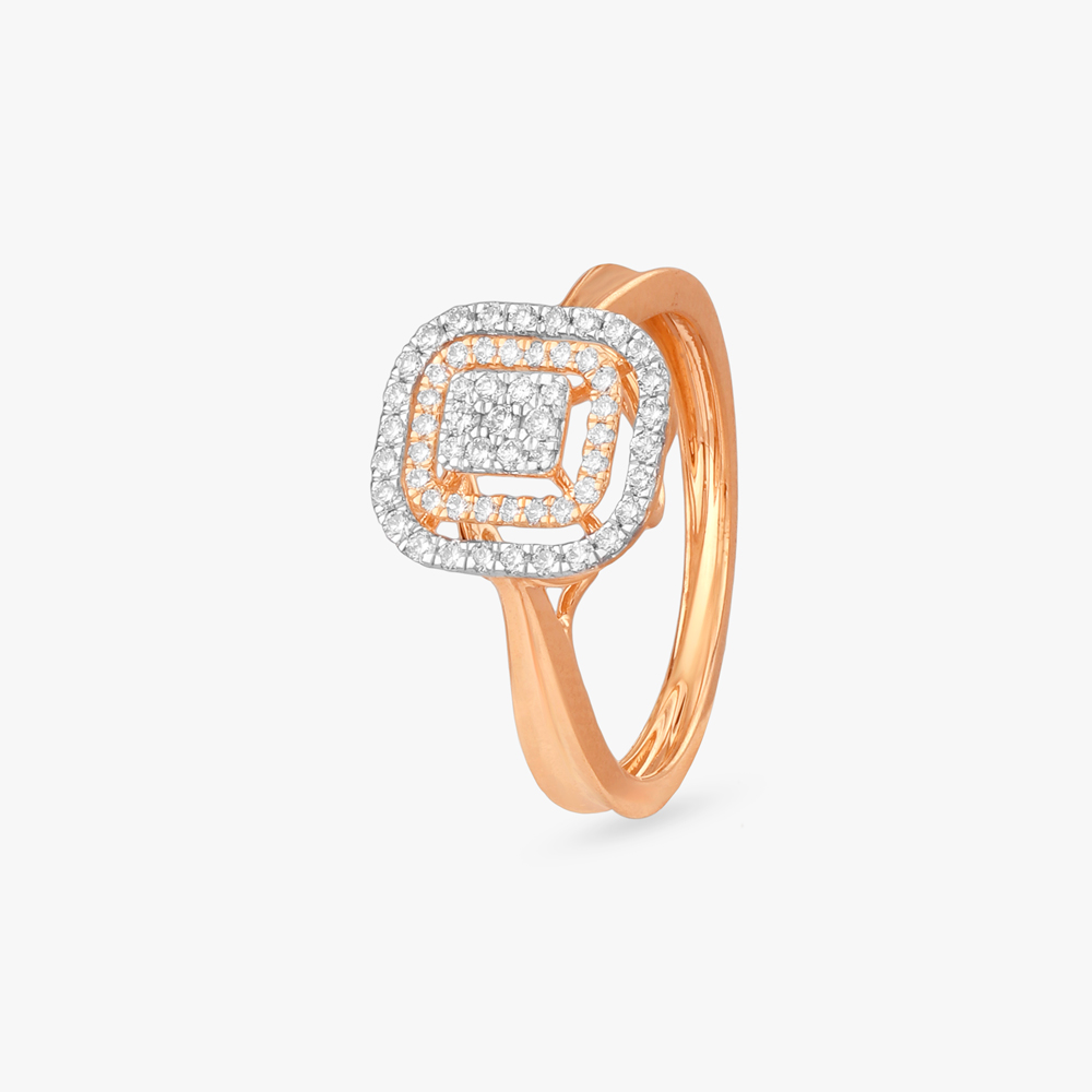 Radiant Aura Diamond Ring