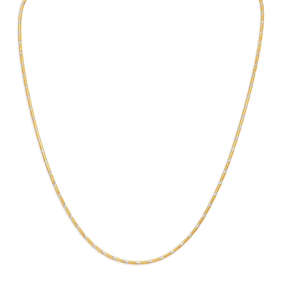 Striking Twisted Gold Chain