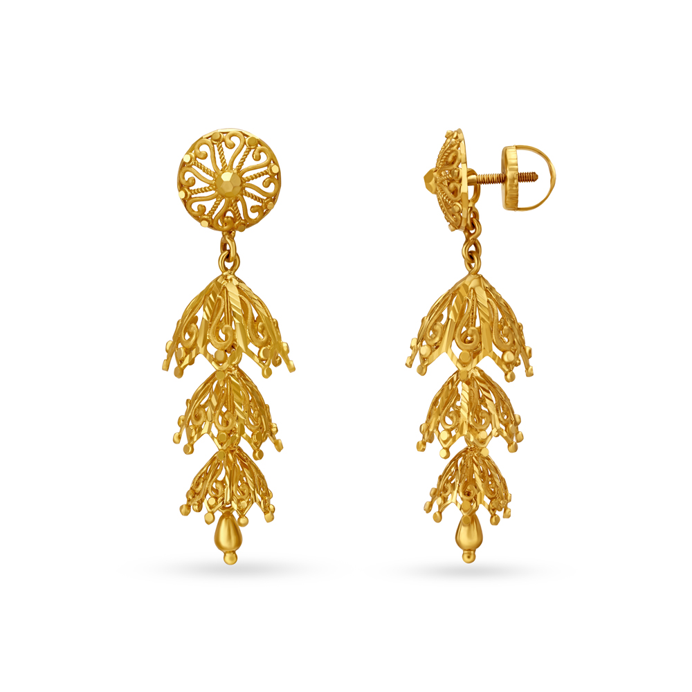 

Dainty Gold Jhumkas