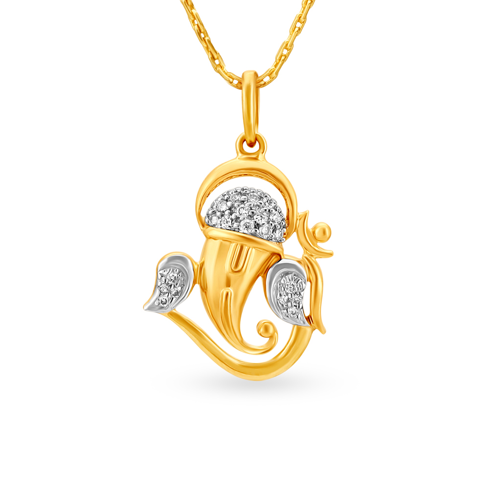 

Divine Ganesha Diamond Pendant
