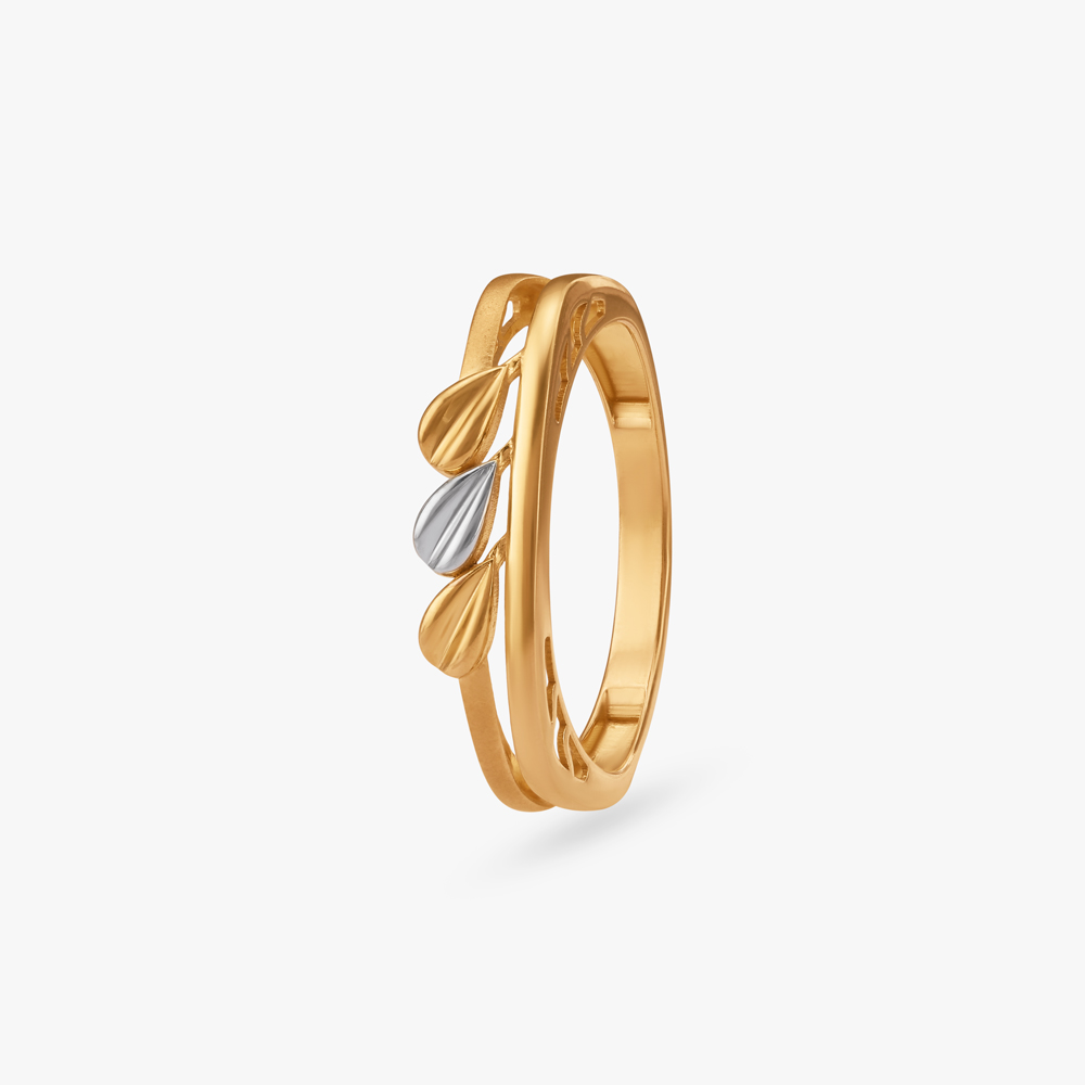 Whispering Petals Gold Ring