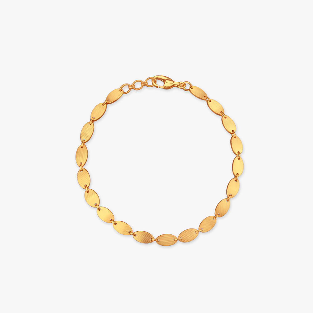 Ripple Gleam Gold Bracelet