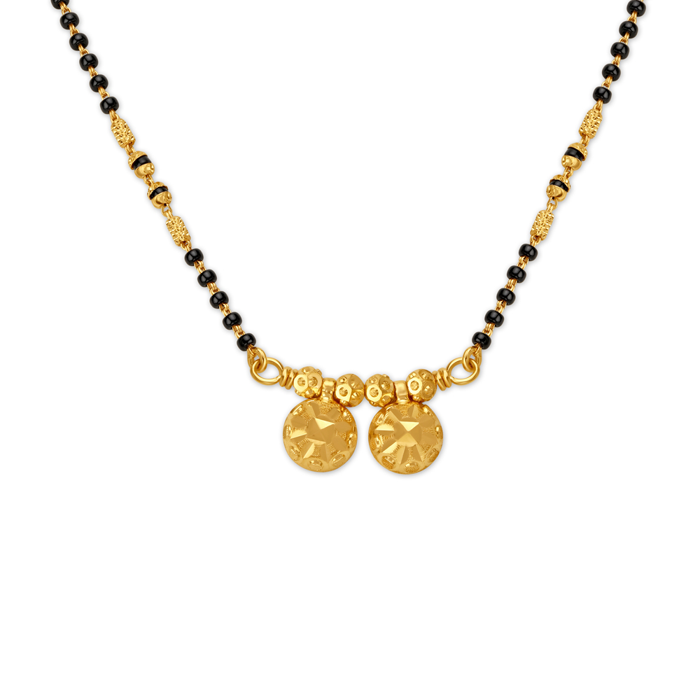 Carved Floral Mangalsutra