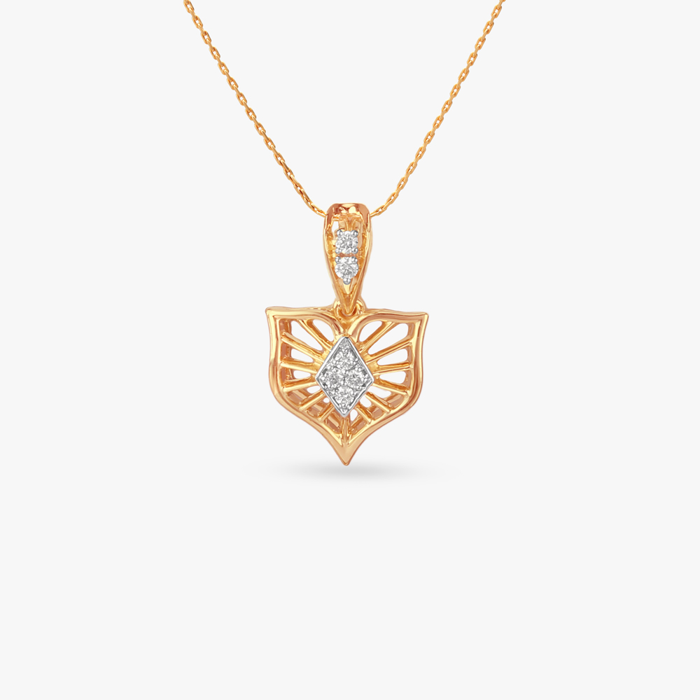 Radiant Rhombus Diamond Pendant