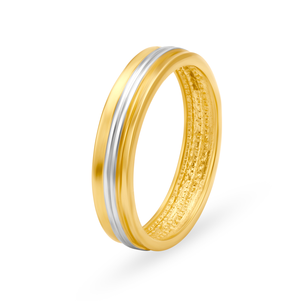 Charming Minimalistic Gold Ring for Men