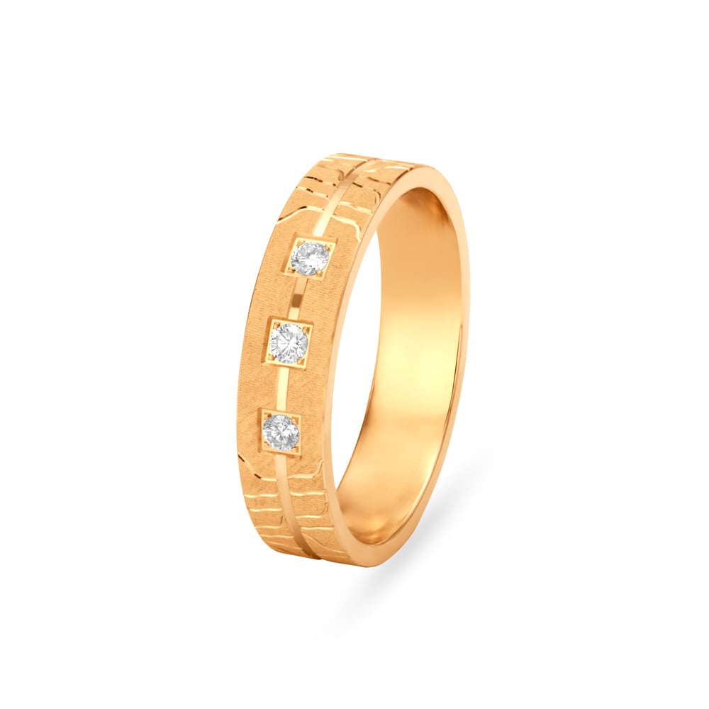 

White Gold Diamond Finger Band