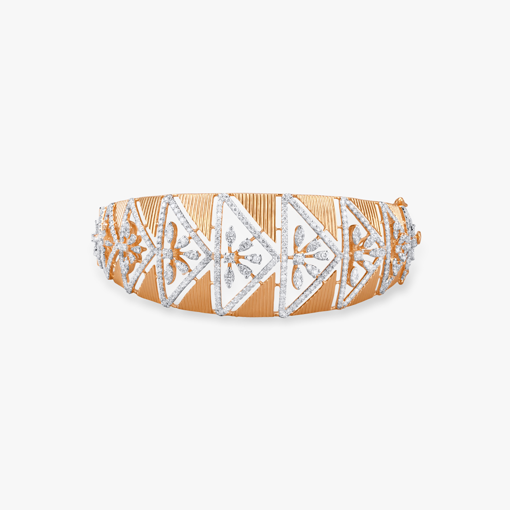 Ornate Elegance Diamond Bangle