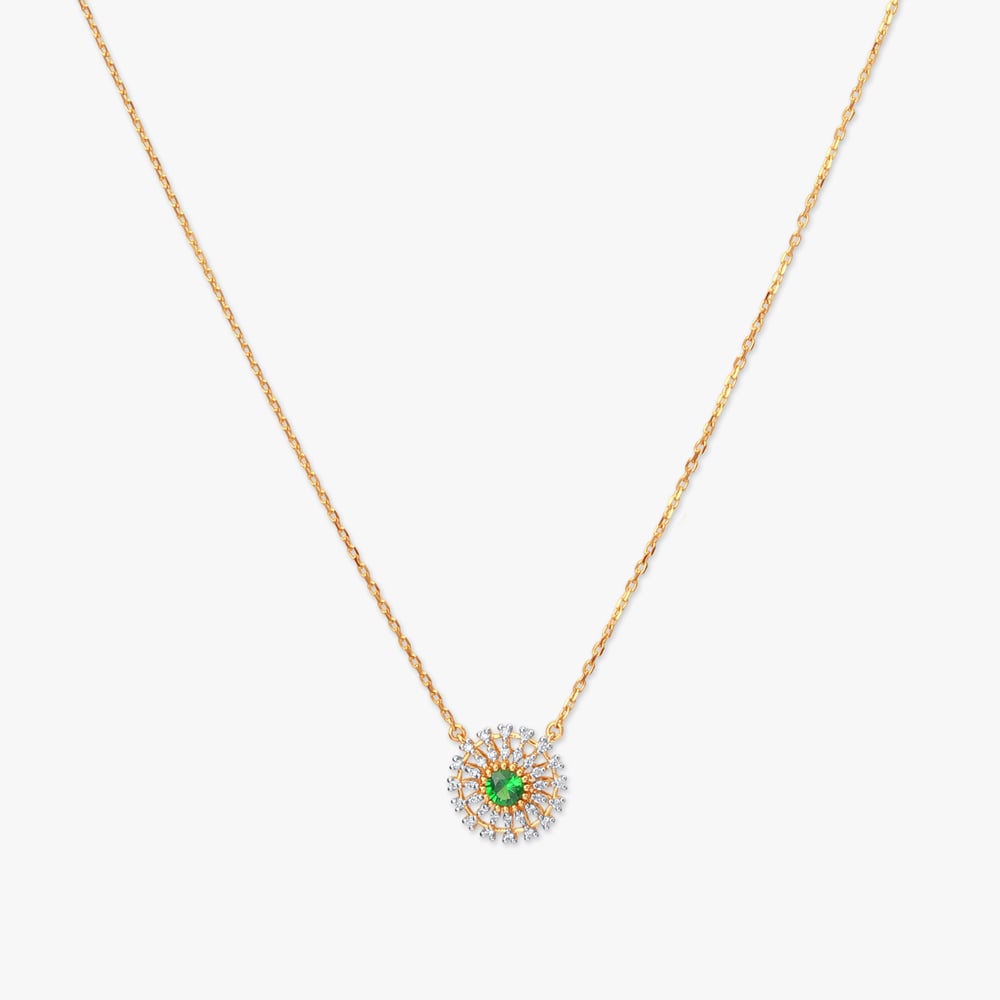Enchanted Bloom Diamond Pendant with Chain