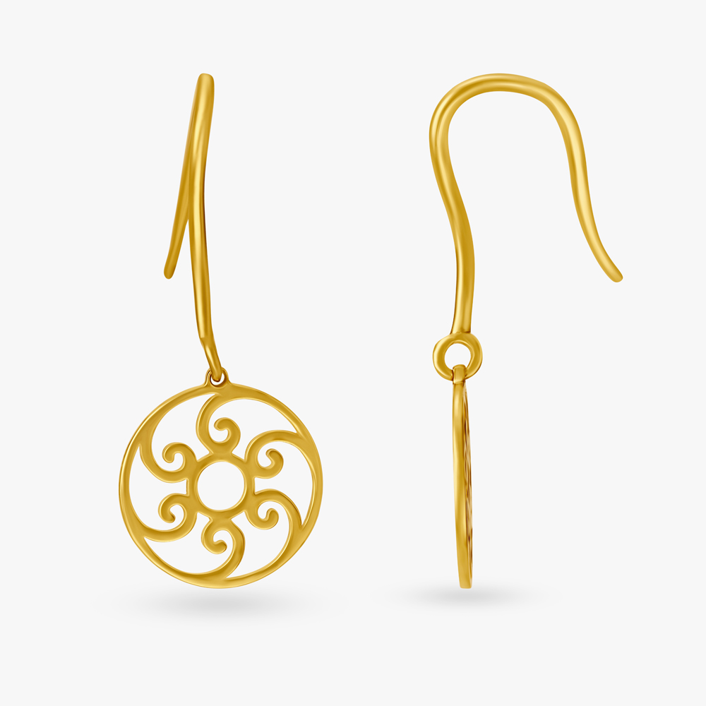 

Dainty Floral Hoop Earrings for Kids