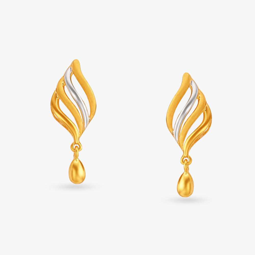 Angular Allure Drop Earrings