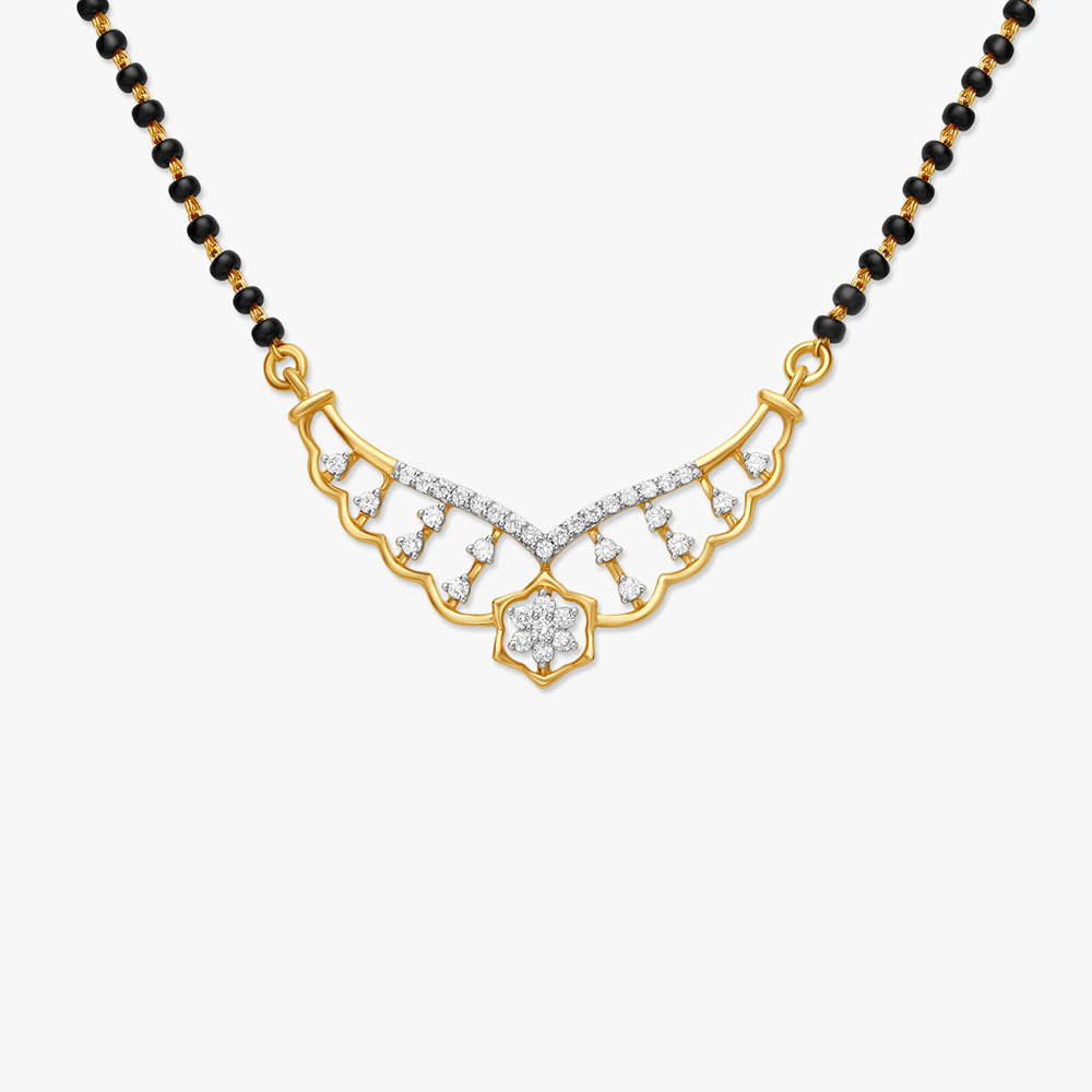 

Shimmering Flower Mangalsutra