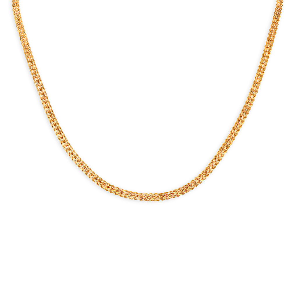 Elegant Criss Cross Gold Chain for Men