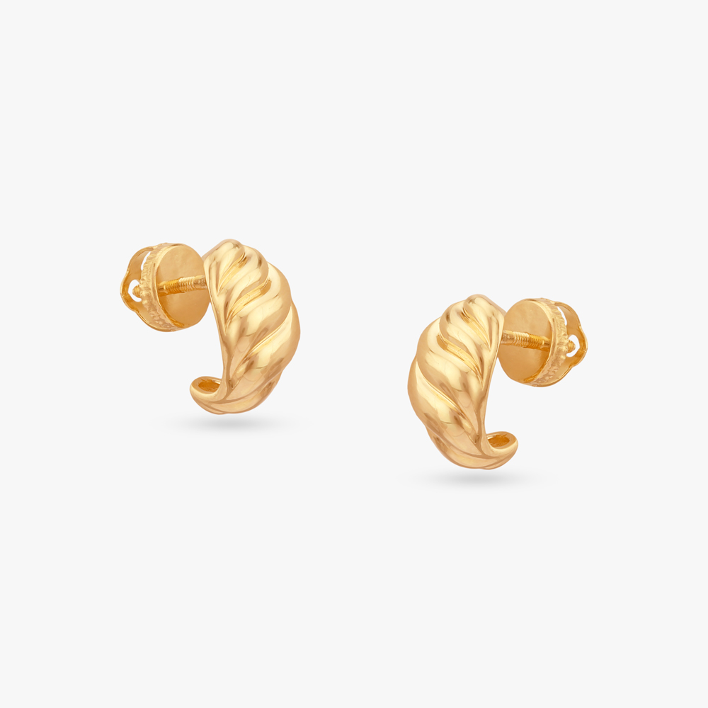 Timeless Twist Gold Hoop Earrings