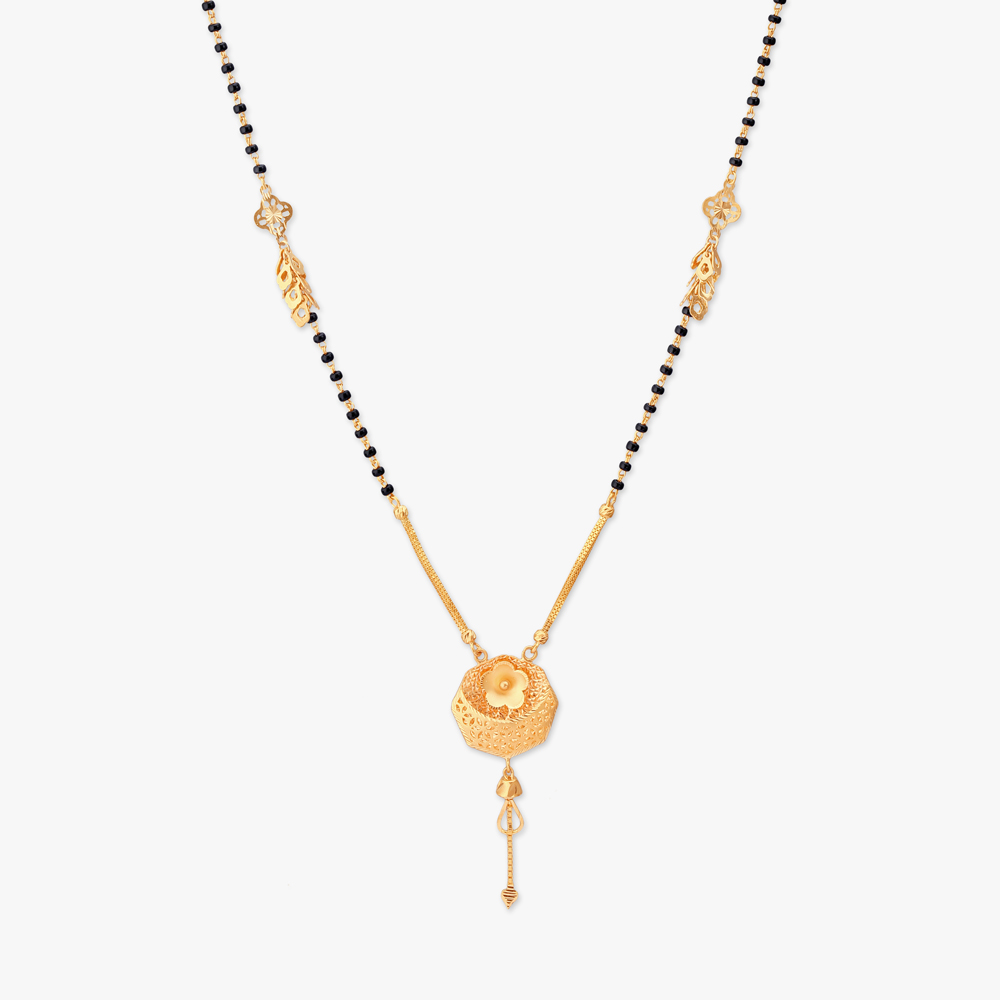 Octagon Bloom Gold Mangalsutra