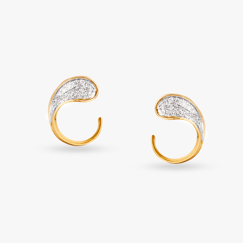 Sophisticated Minimal Diamond Stud Earrings