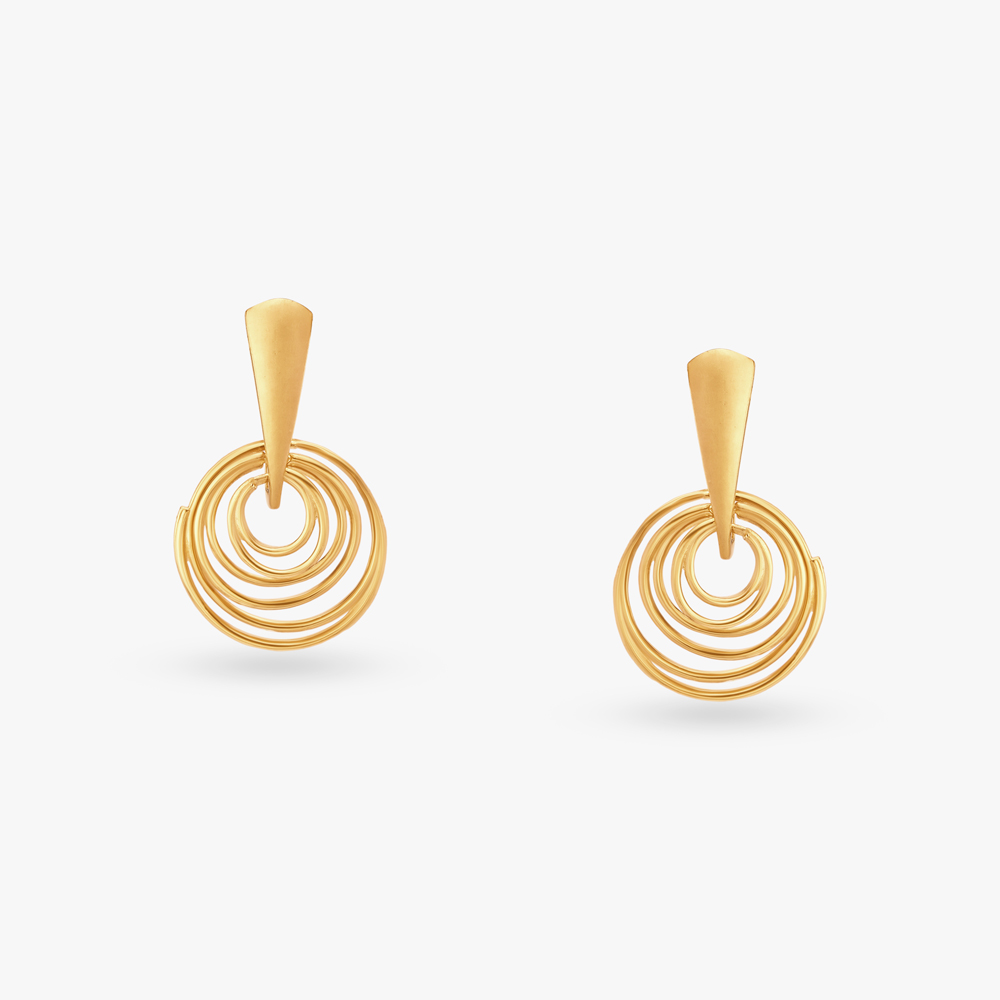 Radiant Gold Drop Earrings