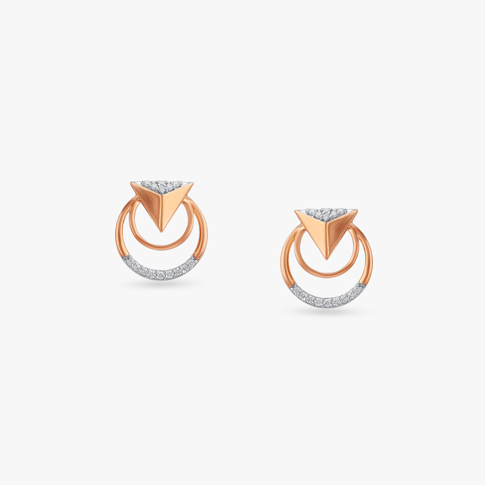 Vertex Vogue Diamond Stud Earrings