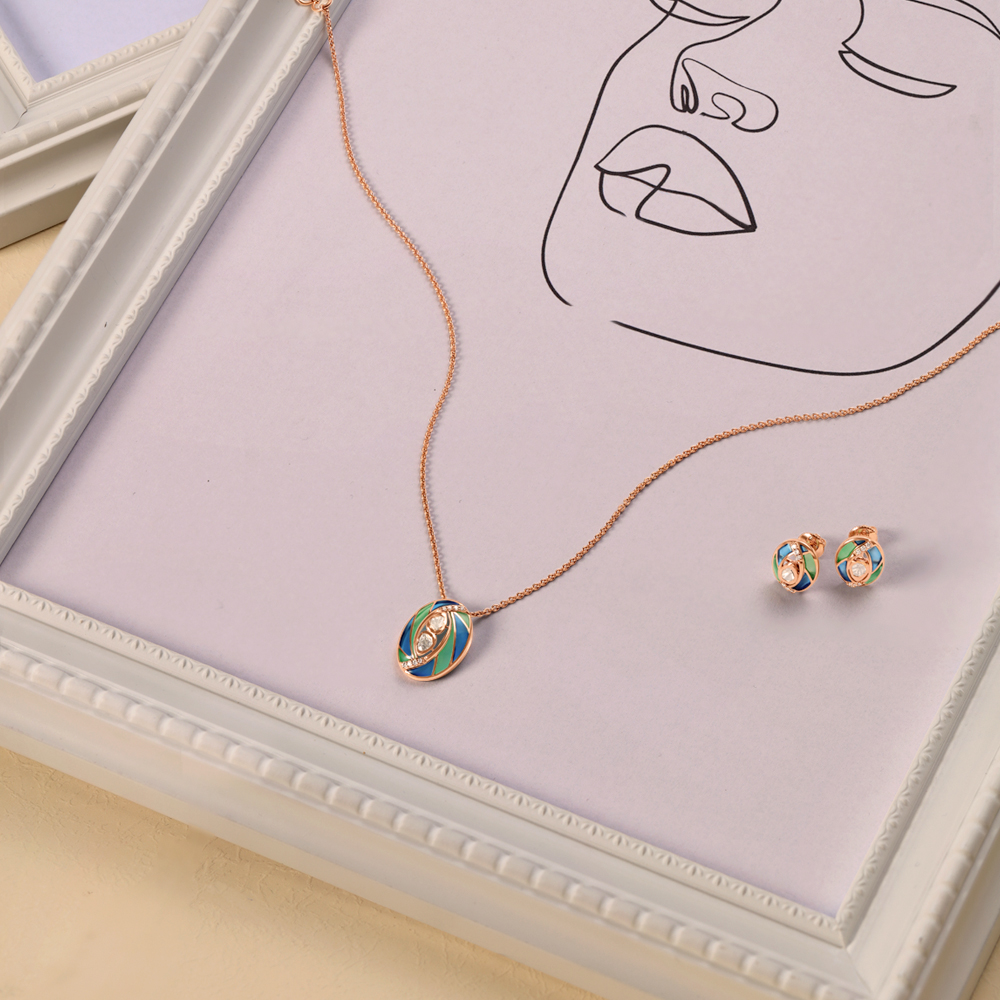 

Unicorn Magic Pendant with Chain and Earring Set