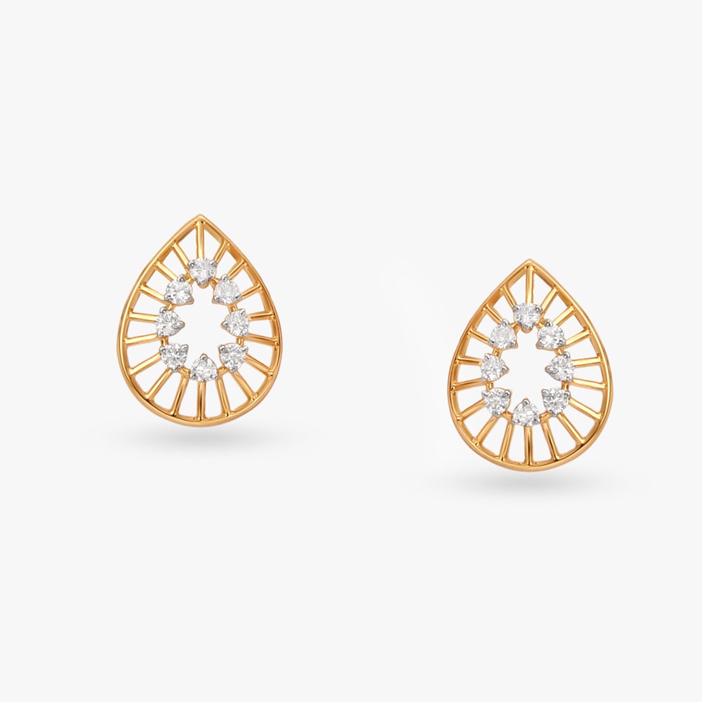 

Geometric Harmony Diamond Stud Earrings