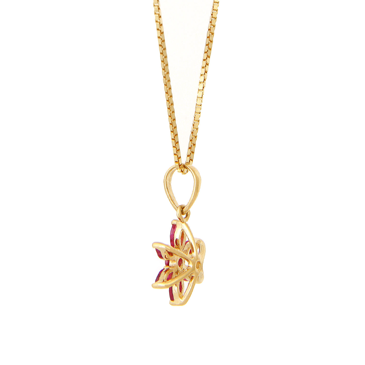 

Radiant Ruby Blooms Pendant
