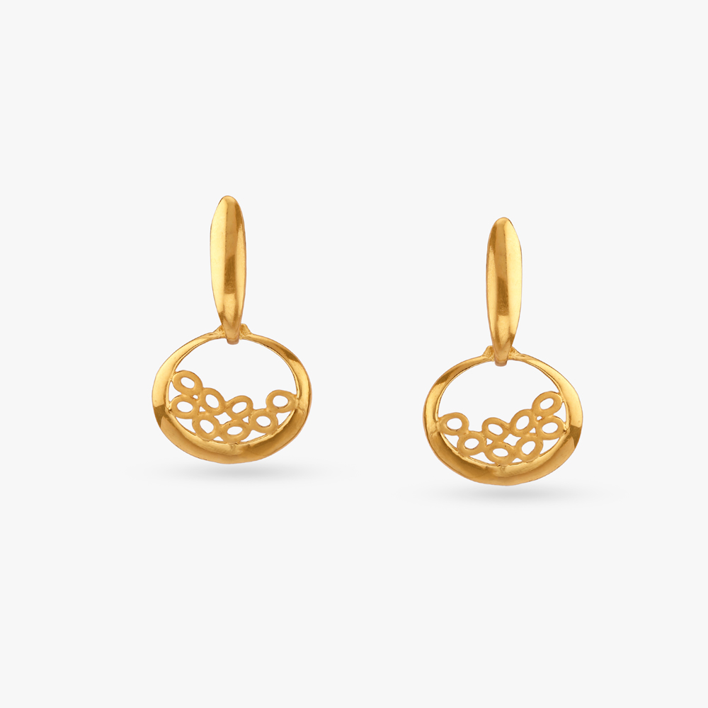 Delicate Circles Drop Earrings