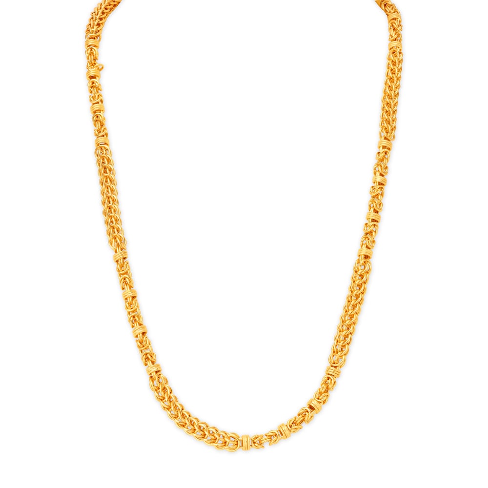

Enticing Handmade Gold Chain for men