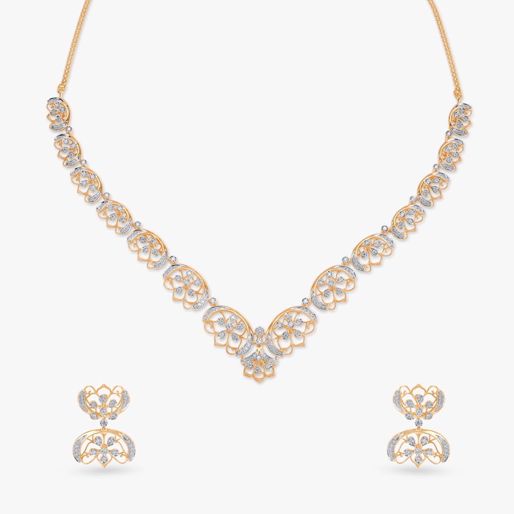 Crown Verse Diamond Necklace Set