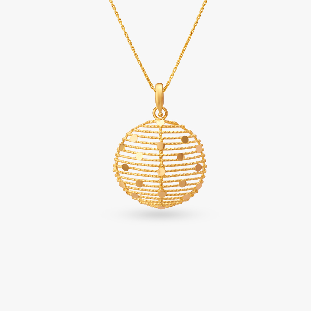 Dynamic Gold Pendant