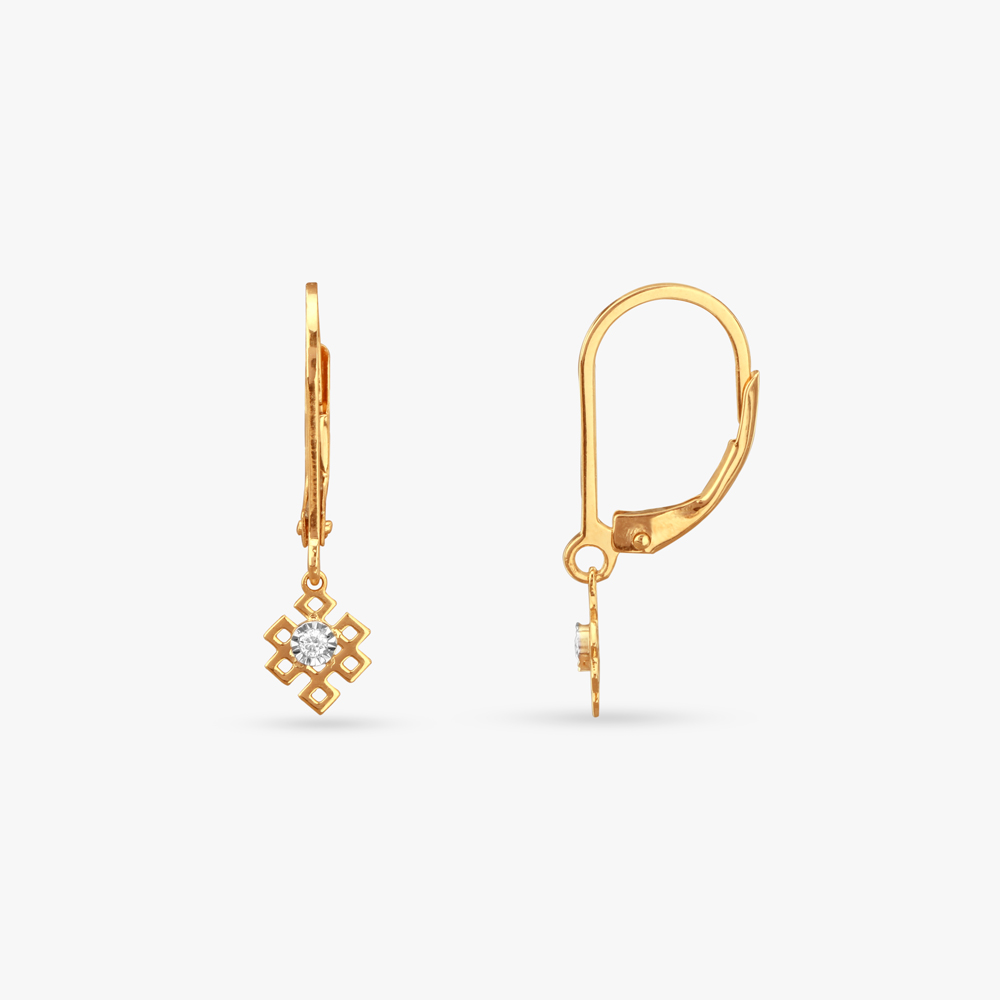 

Mini Mosaic Diamond Hoop Earrings For Kids