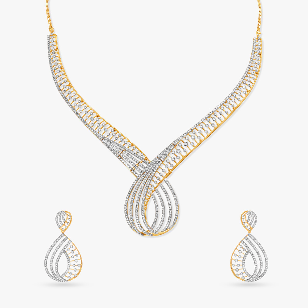 

Twist of Fate Diamond Necklace Set