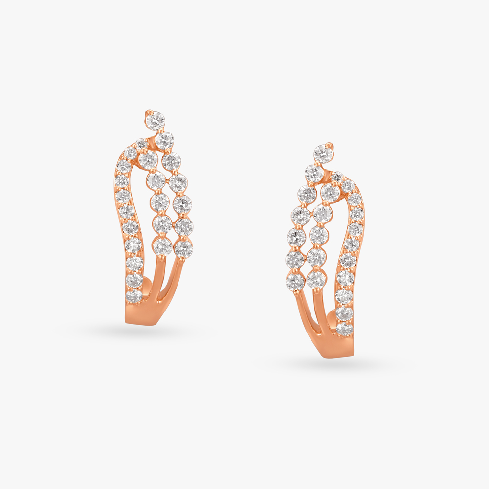Eternal Flow Diamond Stud Earrings