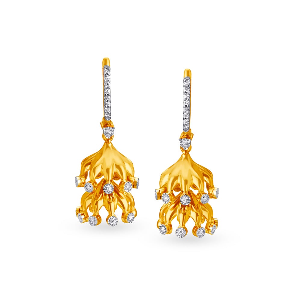 Stunning Diamond Hoop Earrings
