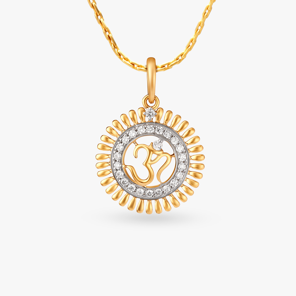

Om Diamond Pendant