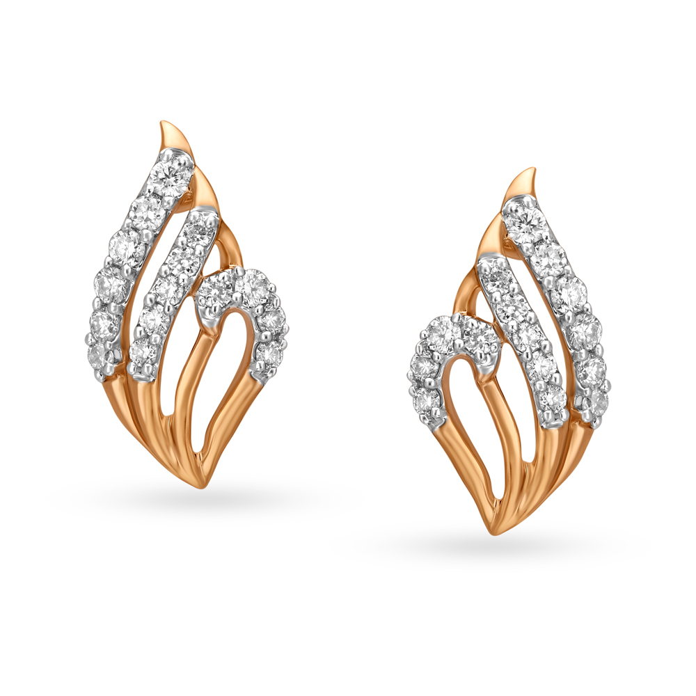 Alluring Diamond Stud Earrings