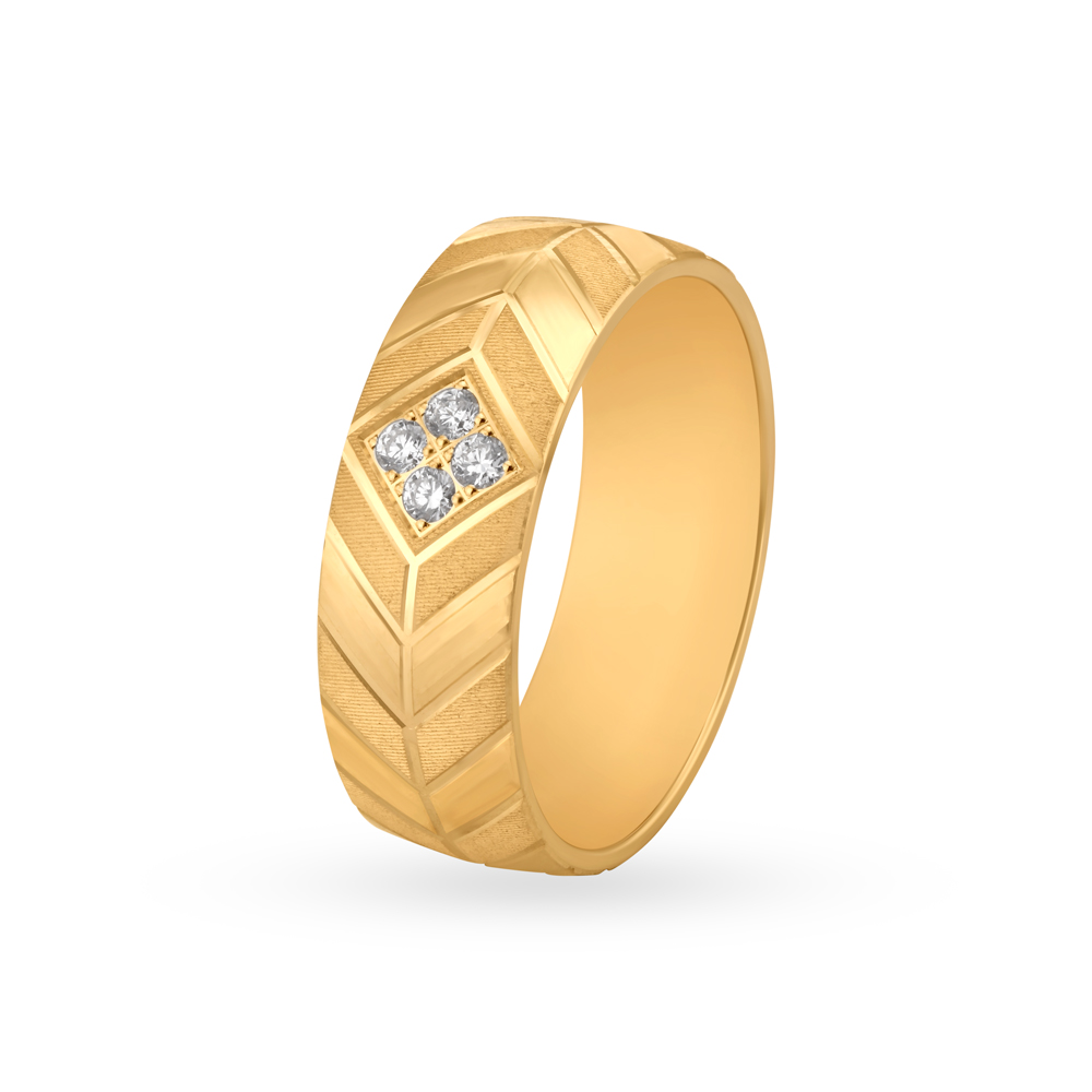 Bold Dual Toned Diamond Ring