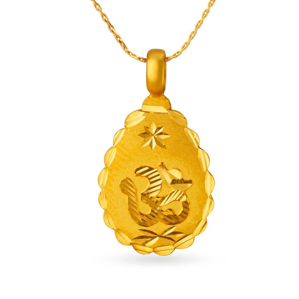 Spiritual Classic Gold Om Pendant