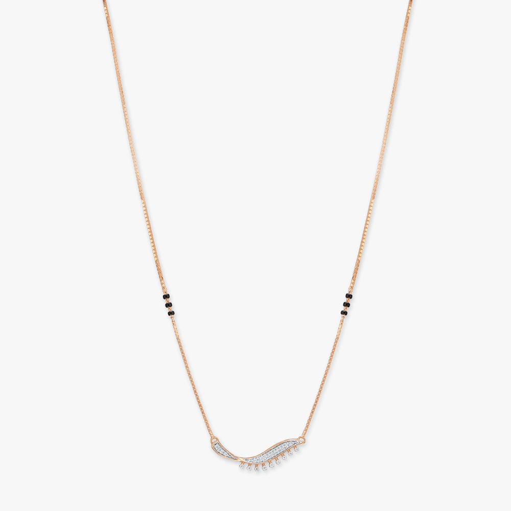 

Graceful Wave Diamond Mangalsutra