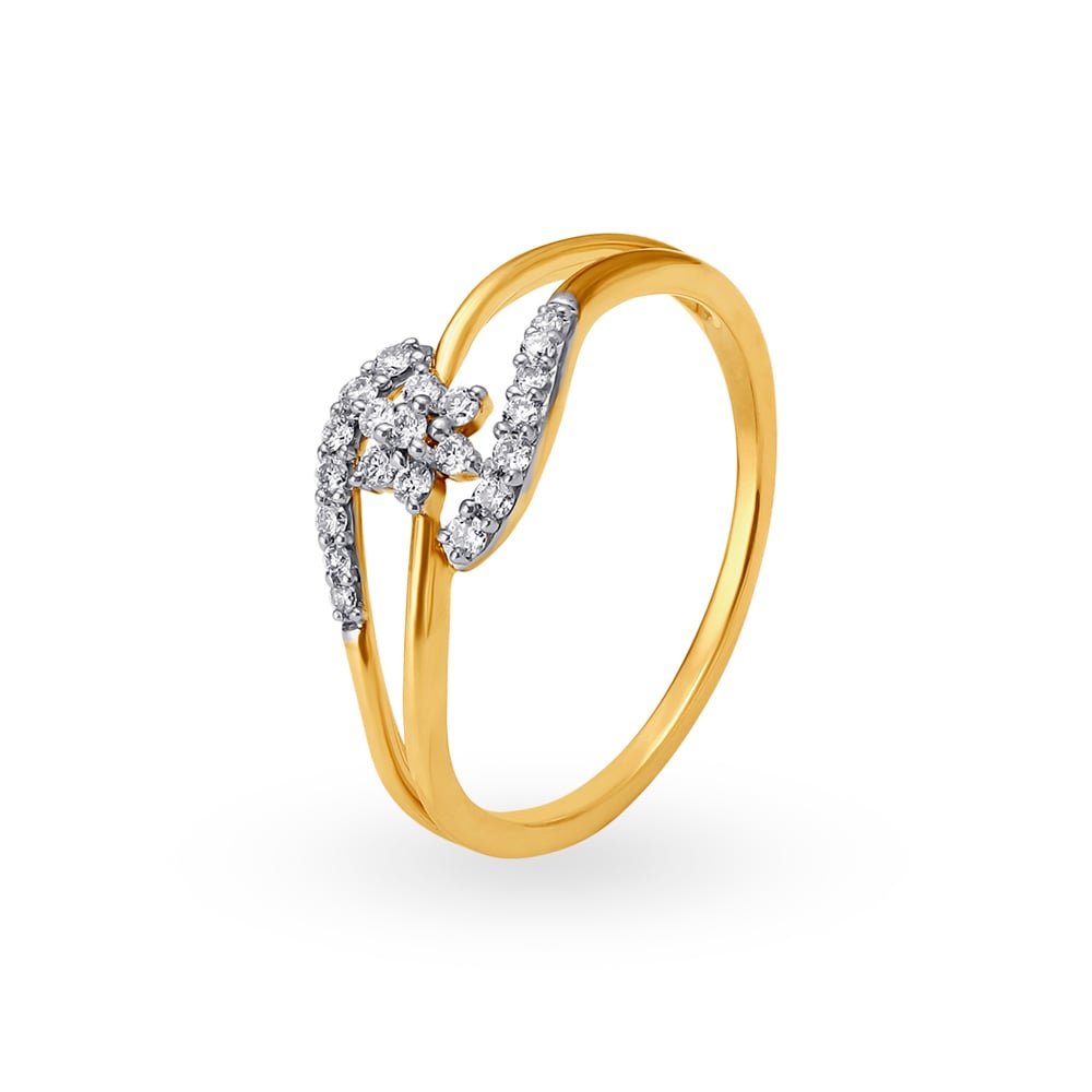 

Contemporary Brilliant Diamond Ring