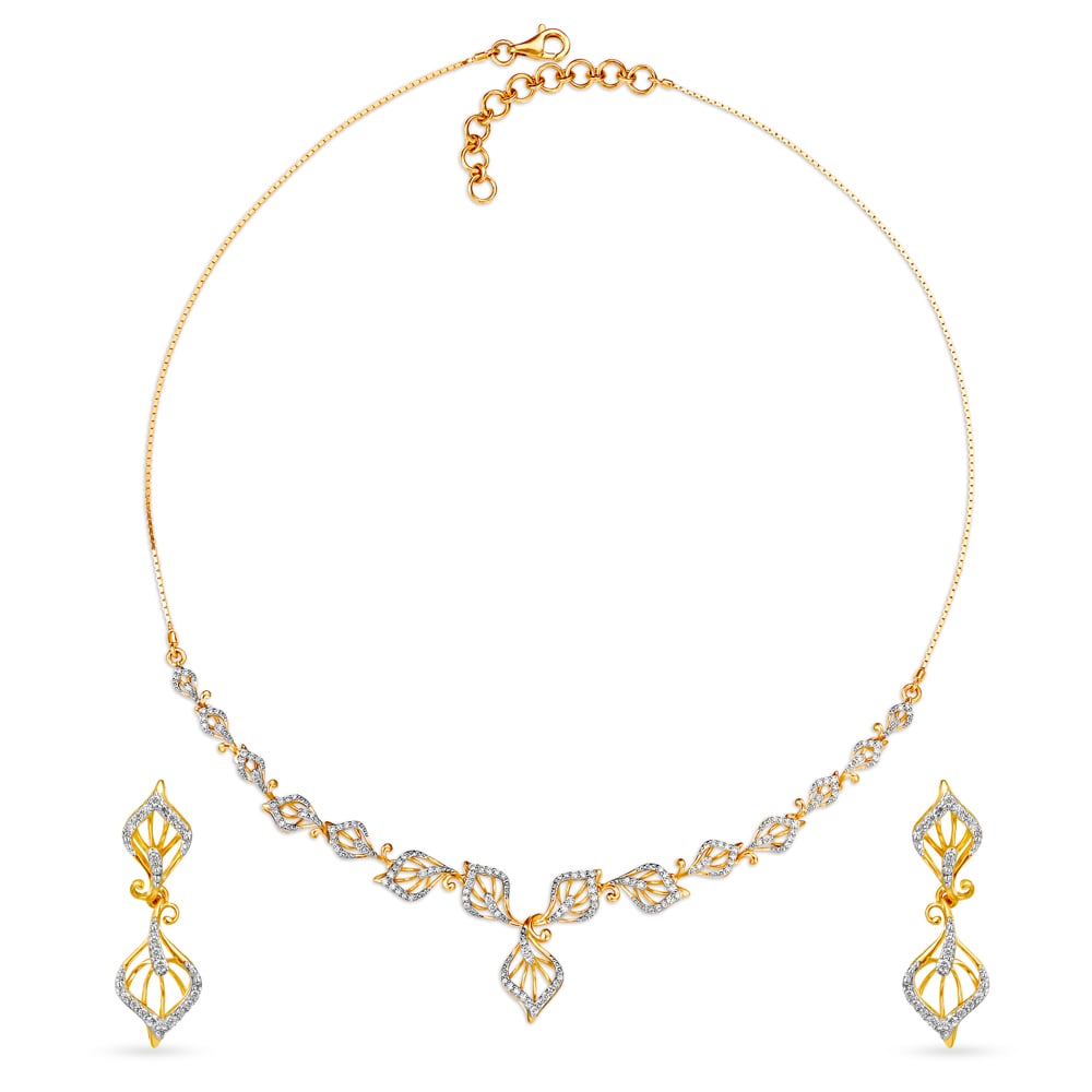 Enchanting Diamond Necklace Set