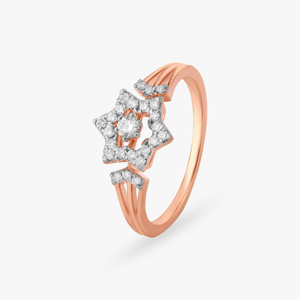 Contemporary Playfulness Diamond Ring