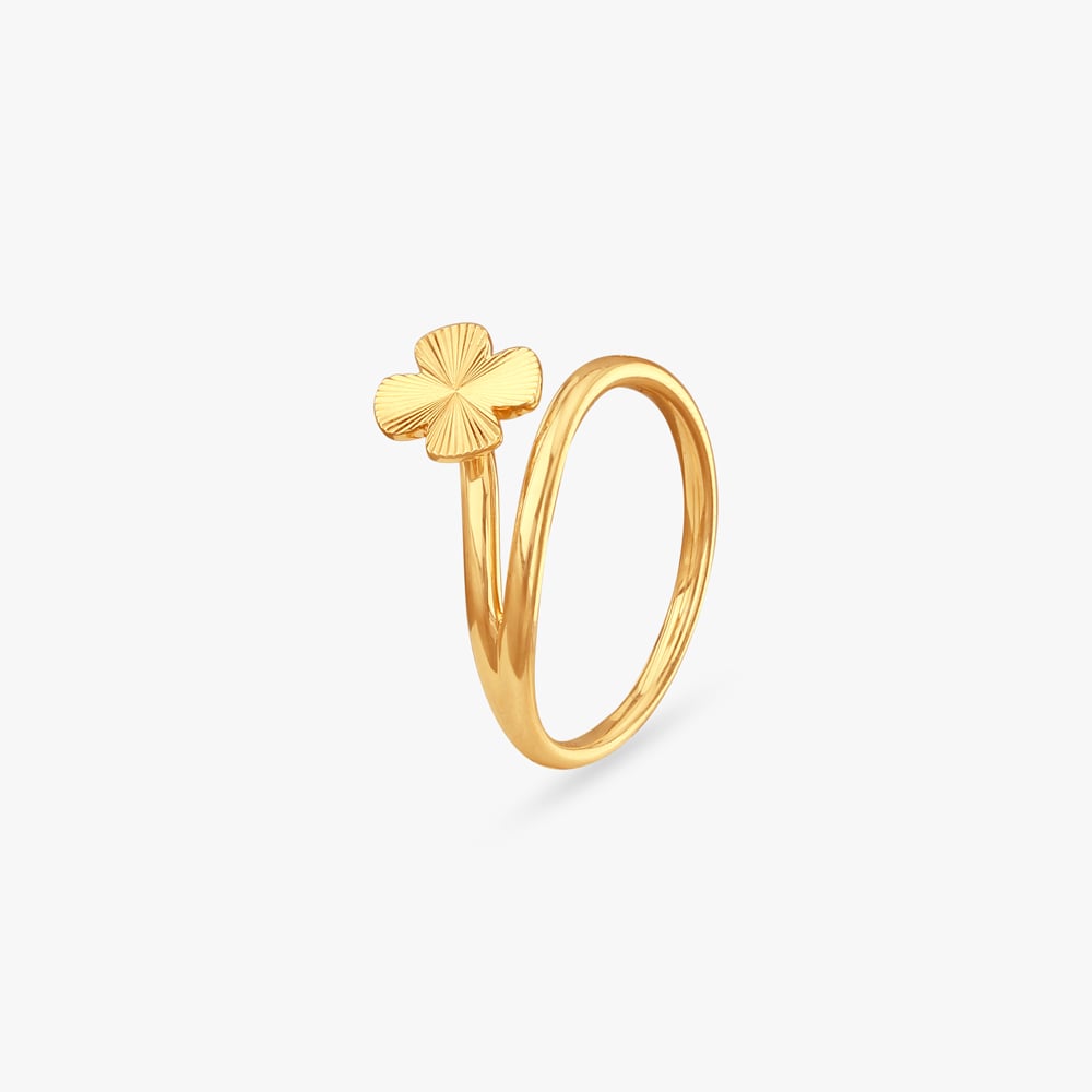 Solo Petal Gold Ring