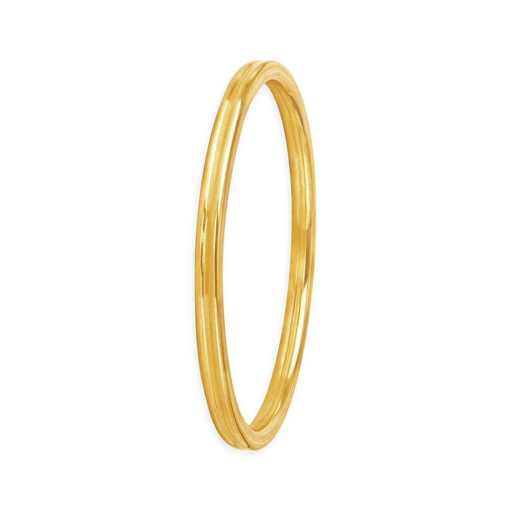 

Refined Glossy Gold Bangle