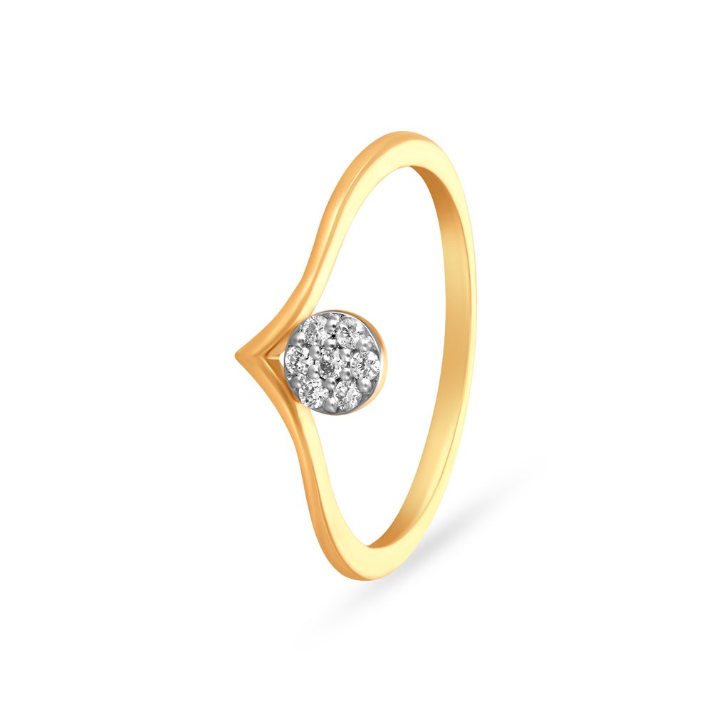 

Subtle Dainty Gold Finger Ring