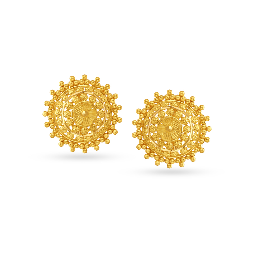 

Dazzling Floral Stud Earrings