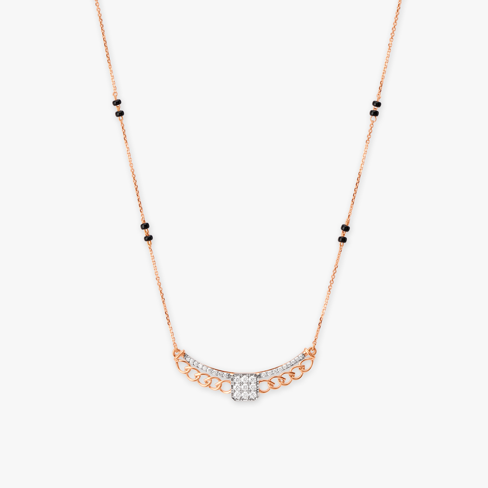 Modern Matrix Diamond Mangalsutra