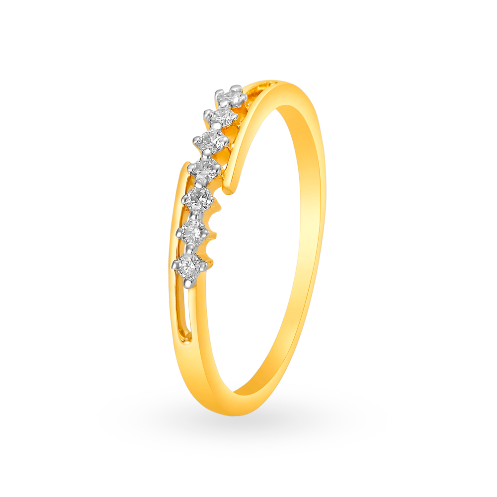 Minimal Diamond Finger Ring