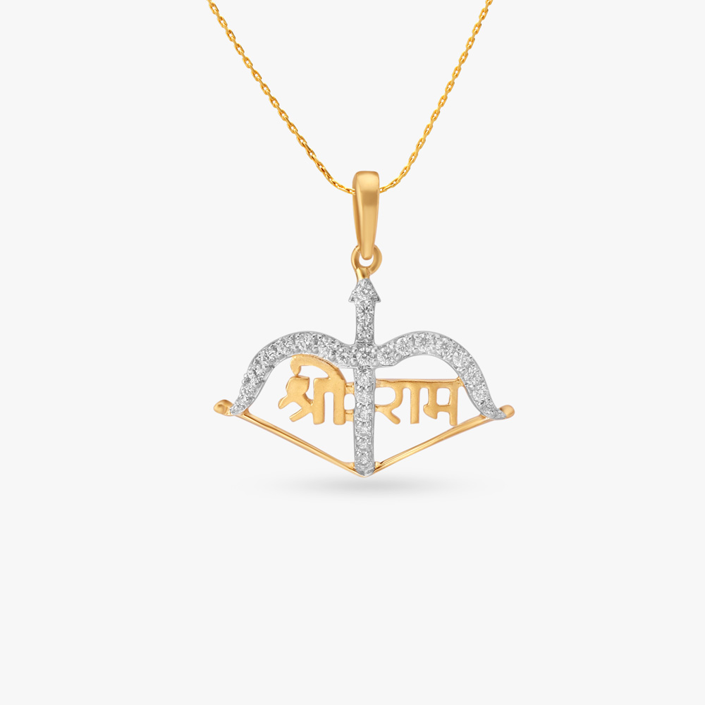 Siya Ram Diamond Pendant