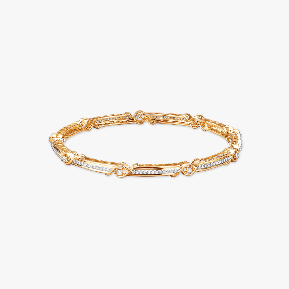 Twilight Gleam Diamond Bangle